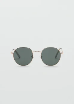 MANGO Okulary*Okrągłe okulary przeciwsłoneczne w metalowej oprawce