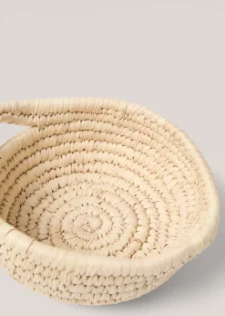 MANGO Kosze Do Sypialni|Kosze Do Salonu*Okrągły koszyk z naturalnych włókien