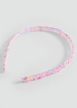 Dzieci MANGO Akcesoria Do Włosów*Opaska aplikacja z koralików