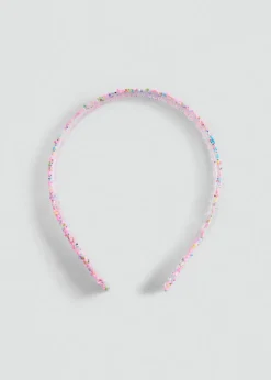 Dzieci MANGO Akcesoria Do Włosów*Opaska aplikacja z koralików