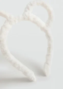 Dzieci MANGO Akcesoria*Opaska do włosów z futrzanymi uszami