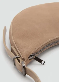 MANGO Torebki*Owalna torebka ze skóry