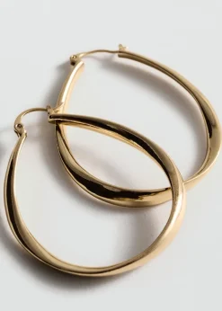 MANGO Biżuteria*Owalne kolczyki koła