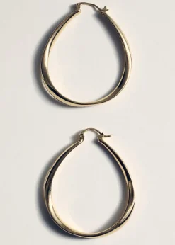 MANGO Biżuteria*Owalne kolczyki koła