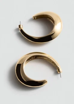 MANGO Biżuteria*Owalne kolczyki koła