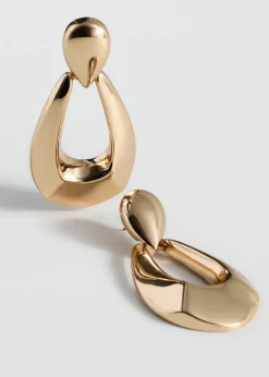 MANGO Biżuteria*Owalne kolczyki wiszące