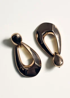 MANGO Biżuteria*Owalne kolczyki wiszące