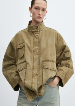 MANGO Płaszcze*Parka z efektem znoszenia