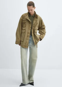 MANGO Płaszcze*Parka z efektem znoszenia