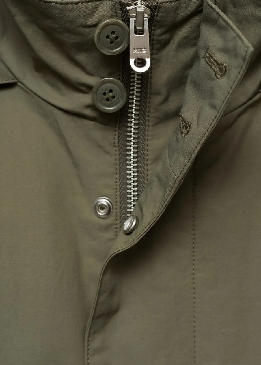 MANGO Płaszcze|Trencze*Parka z kapturem wodoodporna