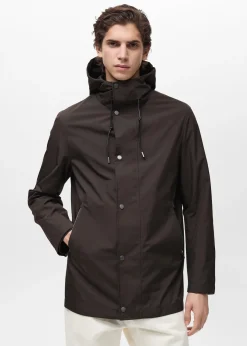 MANGO Kurtki I Koszule Wierzchnie|Trencze*Parka z kapturem wodoodporna