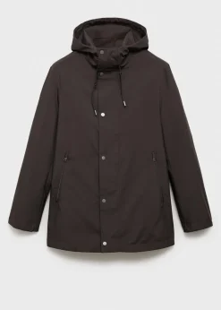 MANGO Kurtki I Koszule Wierzchnie|Trencze*Parka z kapturem wodoodporna