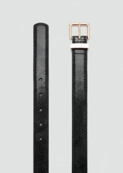 MANGO Paski*Pasek efekt wężowej skóry