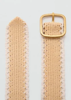 MANGO Paski*Pasek metalowa klamra