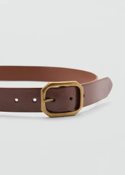 MANGO Paski*Pasek metalowa klamra