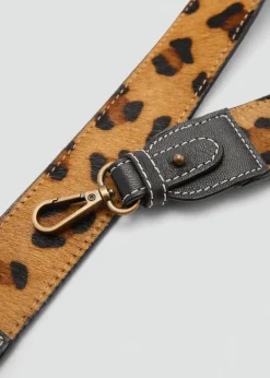 MANGO Więcej Akcesoriów*Pasek skórzany z nadrukiem do torebki