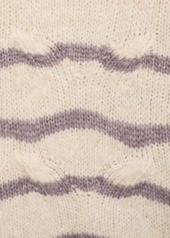 MANGO Swetry I Kardigany*Pasiasty sweter w ósemki