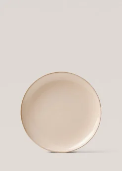 MANGO Zastawa Stołowa*Płaski talerz z kamionki z obwódką