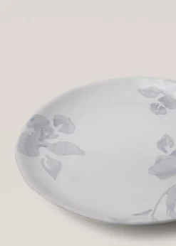 MANGO Zastawa Stołowa*Płaski talerz z terakoty w kwiaty