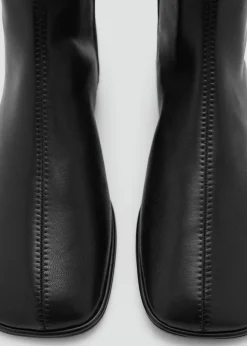 MANGO Buty|Akcesoria Skórzane*Płaskie, skórzane botki