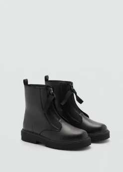 Dzieci MANGO Buty*Płaskie, skórzane botki