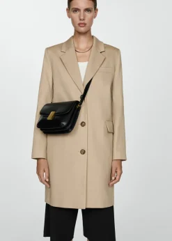 MANGO Płaszcze*Płaszcz bawełniany o prostym kroju midi