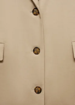 MANGO Płaszcze*Płaszcz bawełniany o prostym kroju midi