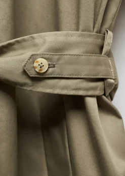 MANGO Płaszcze|Trencze*Płaszcz bawełniany z paskiem