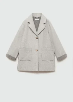 Dzieci MANGO Płaszcze I Kurtki*Płaszcz flauszowy z kieszeniami