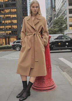 MANGO Płaszcze*Płaszcz handmade z paskiem