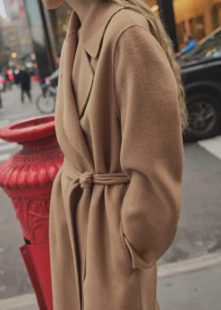 MANGO Płaszcze*Płaszcz handmade z paskiem