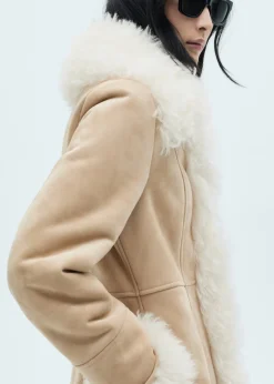 MANGO Płaszcze*Płaszcz podszyty futerkiem