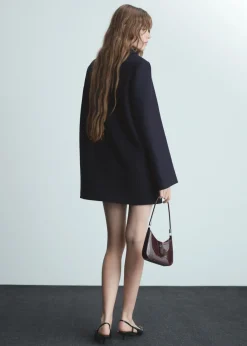 MANGO Płaszcze*Płaszcz usztywniany z wełny oversize