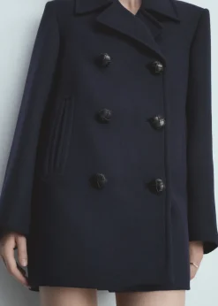 MANGO Płaszcze*Płaszcz usztywniany z wełny oversize