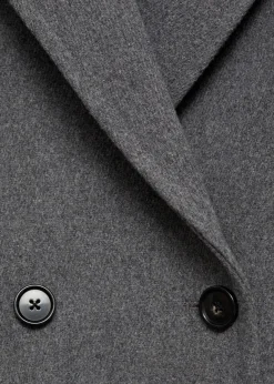 MANGO Płaszcze*Płaszcz wełniany dwurzędowy midi