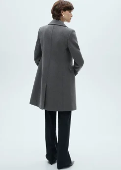 MANGO Płaszcze*Płaszcz wełniany dwurzędowy midi