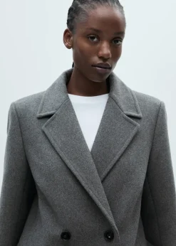 MANGO Płaszcze*Płaszcz wełniany dwurzędowy midi