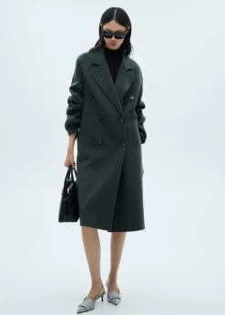 MANGO Płaszcze*Płaszcz wełniany handmade oversize