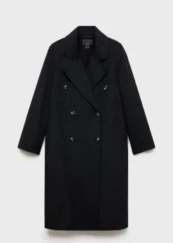 MANGO Płaszcze*Płaszcz wełniany handmade oversize