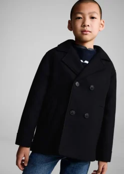 Dzieci MANGO Płaszcze I Kurtki*Płaszcz wełniany na guziki