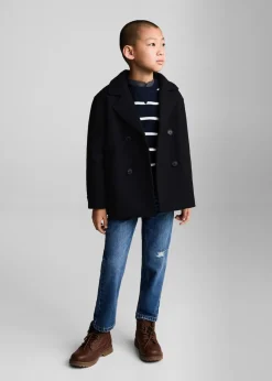 Dzieci MANGO Płaszcze I Kurtki*Płaszcz wełniany na guziki