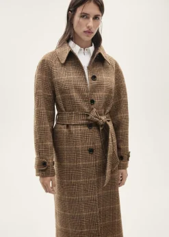 MANGO Płaszcze*Płaszcz wełniany w mikropepitkę