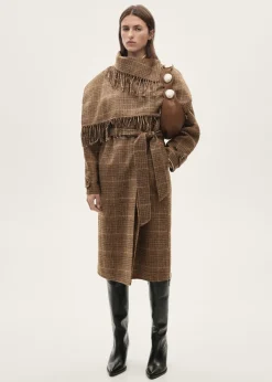 MANGO Płaszcze*Płaszcz wełniany w mikropepitkę