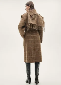 MANGO Płaszcze*Płaszcz wełniany w mikropepitkę