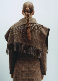 MANGO Płaszcze*Płaszcz wełniany w mikropepitkę