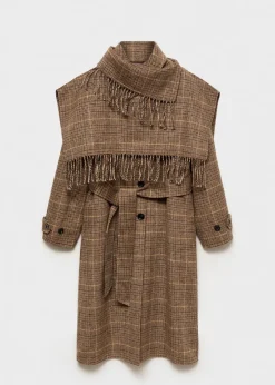 MANGO Płaszcze*Płaszcz wełniany w mikropepitkę