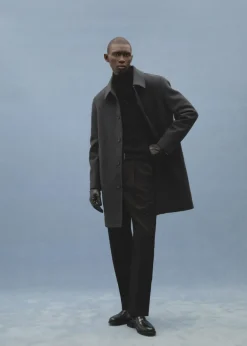 MANGO Płaszcze*Płaszcz wełniany z odpinanym kołnierzem