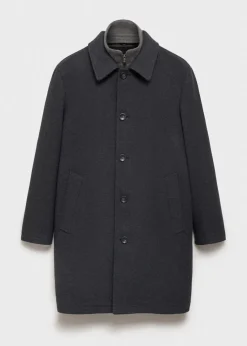 MANGO Płaszcze*Płaszcz wełniany z odpinanym kołnierzem