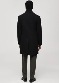 MANGO Płaszcze*Płaszcz wełniany z odpinanym kołnierzem