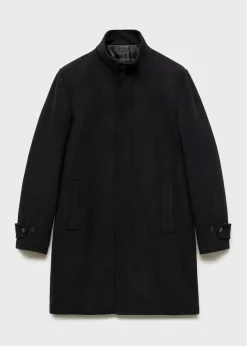 MANGO Płaszcze*Płaszcz wełniany z pikowaną podszewką
